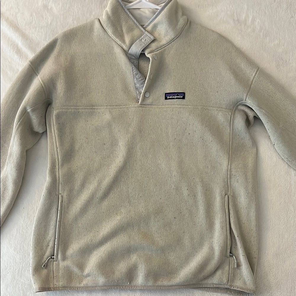 Patagonia Synchilla Pullover Womens L Cream